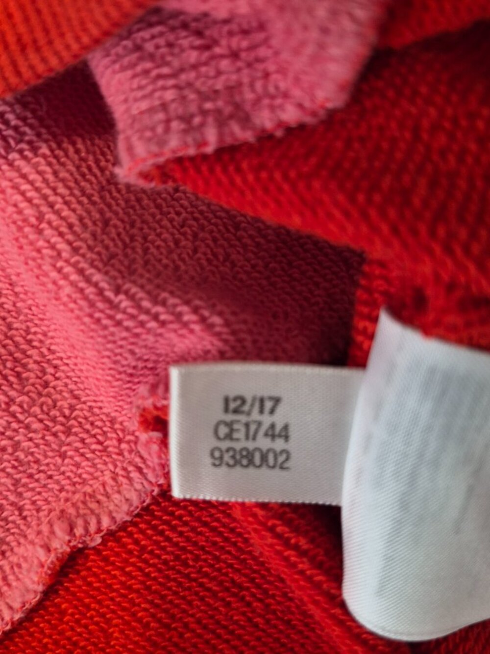Adidas Originals Women’s Half Zip Sweatshirt Size S Pink Red Colorblock Trefoil - Picture 6 of 9
